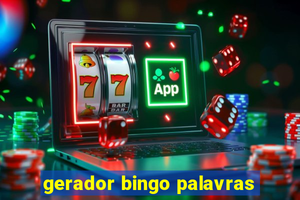 gerador bingo palavras